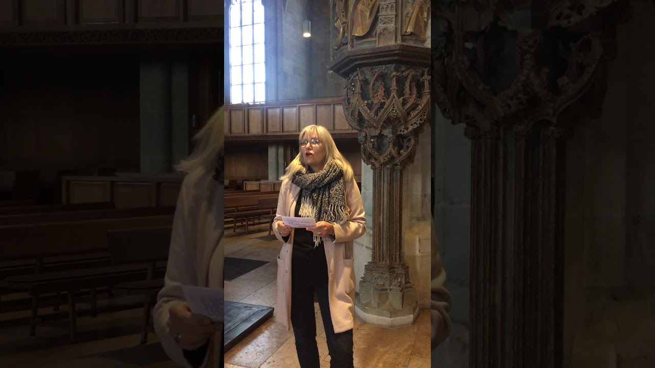 Gr&uuml;&szlig;e aus der Stiftskirche: die Kanzel der Stiftskirche T&uuml;bingen