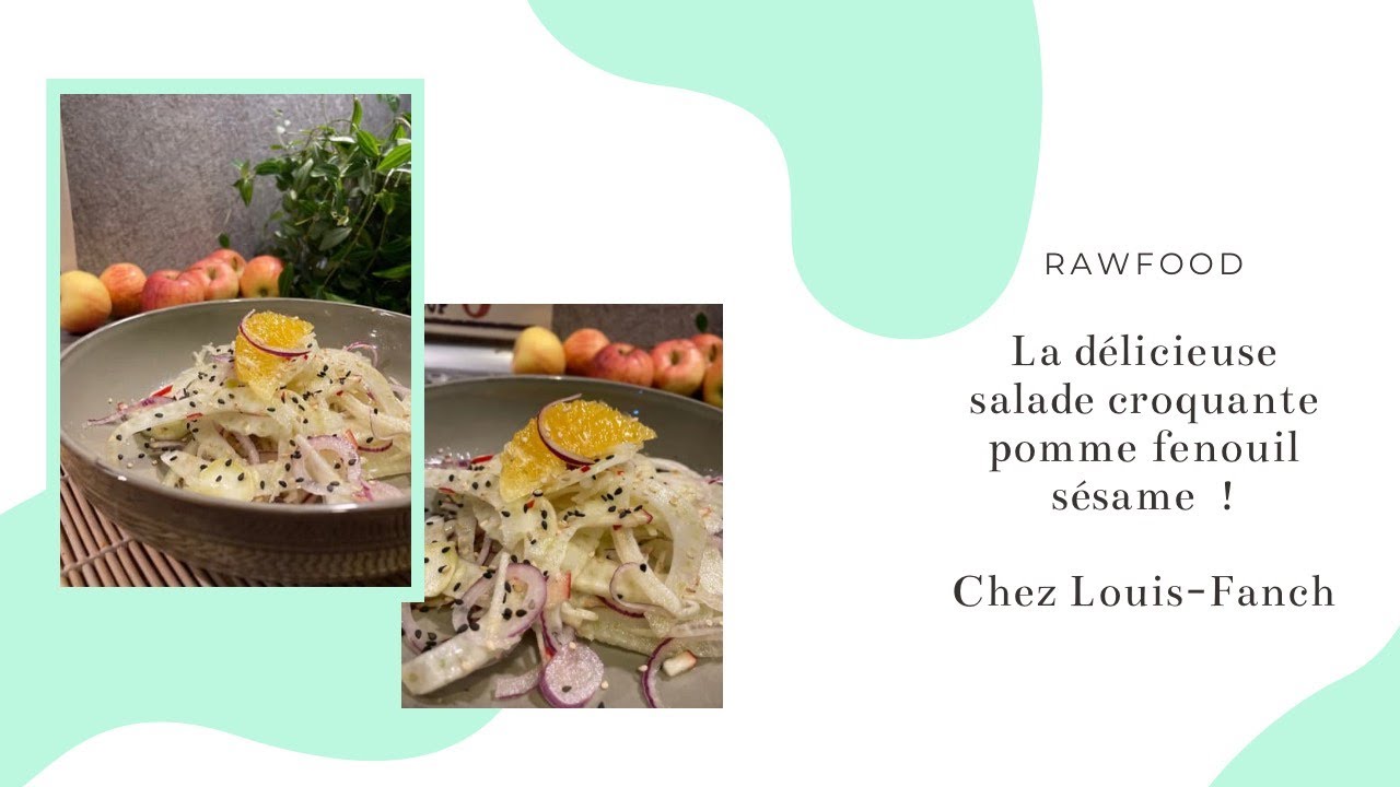 #rawfood: la salade fenouil-pomme-sésame