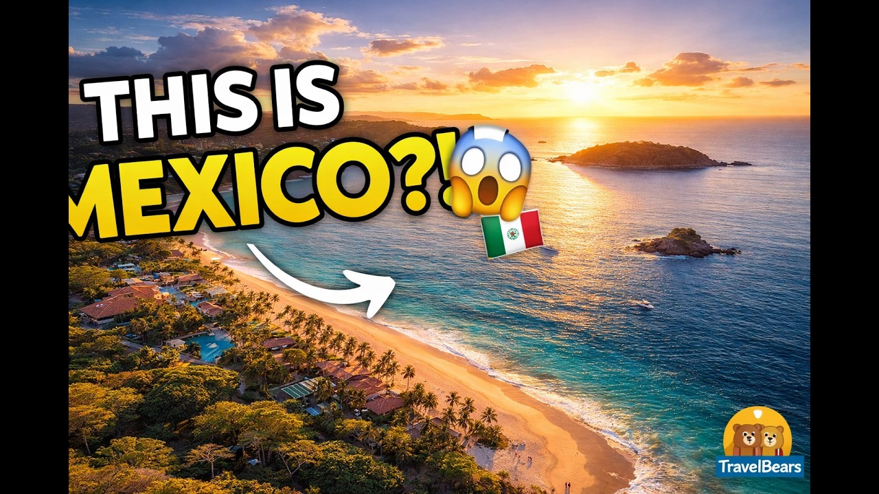 Великолепные виды Икстапы-Сиуатанехо 🇲🇽 с дрона | Скрытый рай с высоты птичьего полета 🌴✨ #видеос...
