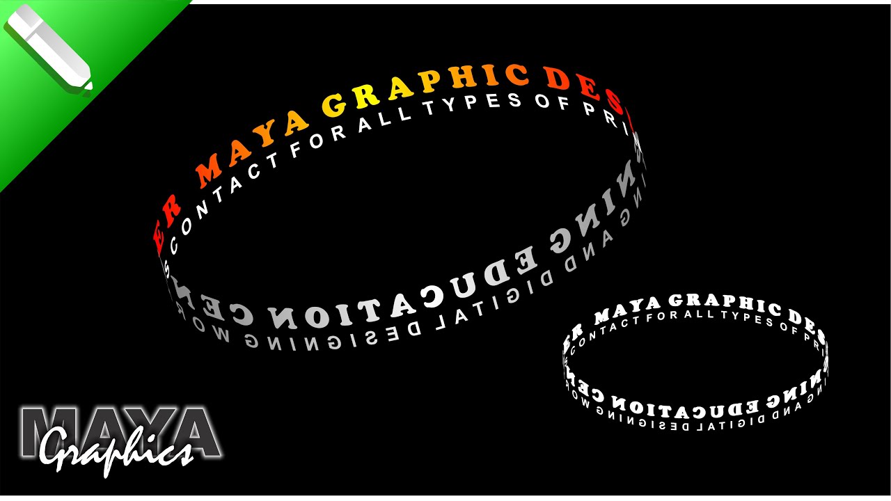 Hologram Text Effect in Coreldraw | Typographic Design in Coreldraw | Maya Graphics #coreldraw