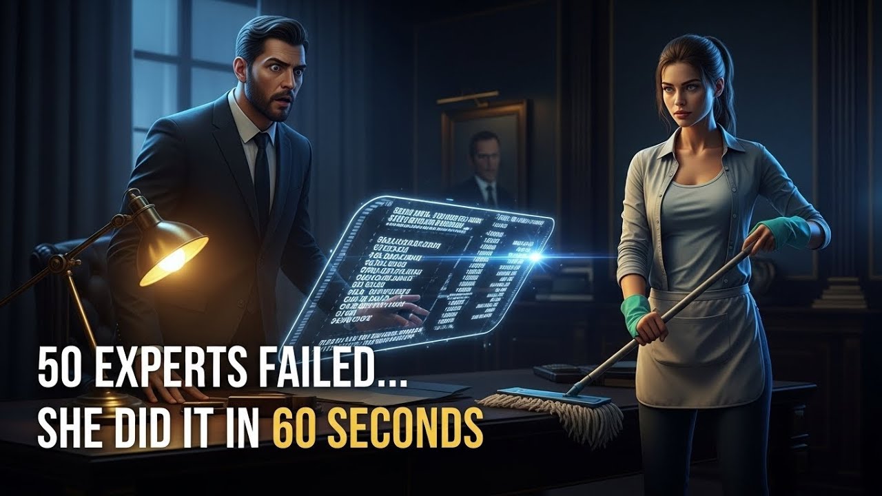 50 EXPERTS FAILED—THE CLEANING LADY SOLVED IT IN 60 SECONDS, STUNNING THE MAFIA BOSS