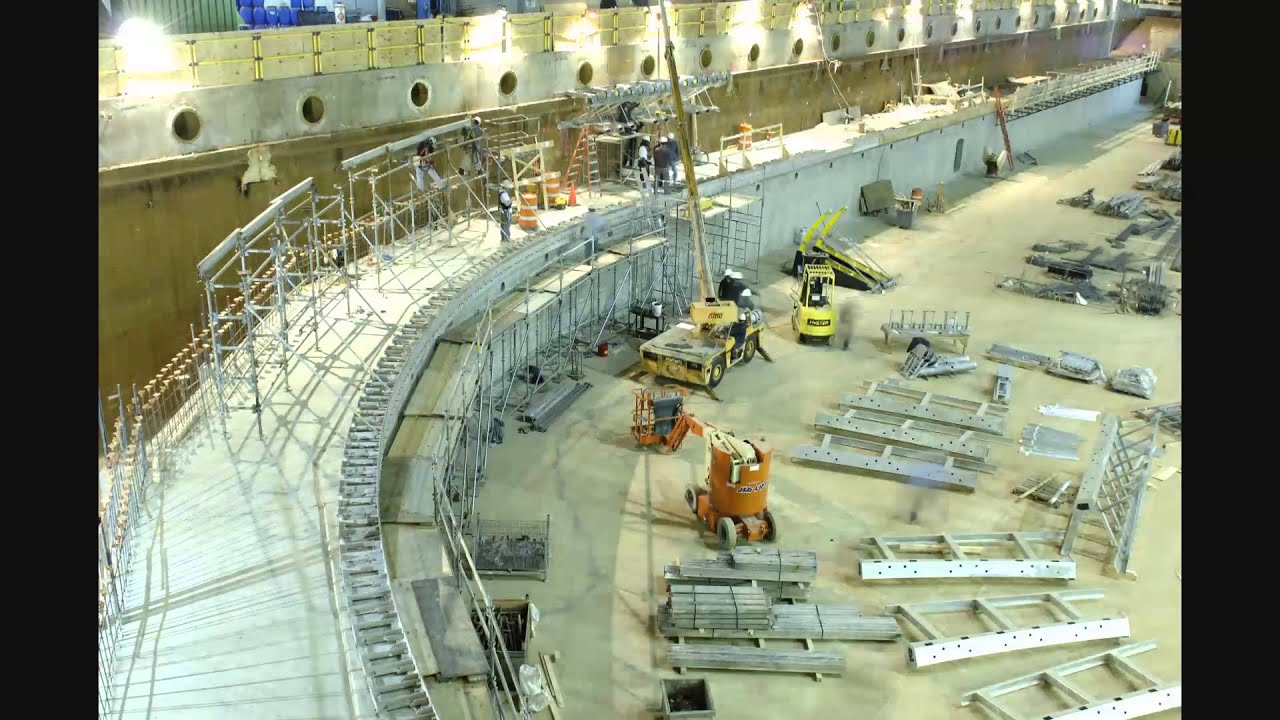 US Navy's MASK wave pool - timelapse of the construction