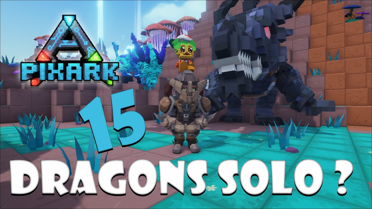 Hatching dragons and taming one SOLO | Pixark  DLC Skyward episode 15