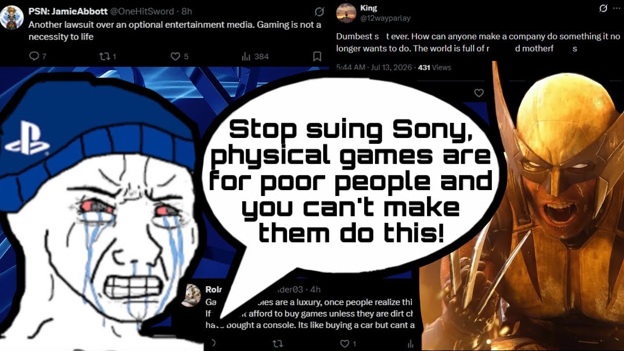 Sony ПОДАЮТ В СУД за отказ от физических копий игр, и фанаты PlayStation В ЯРОСТИ