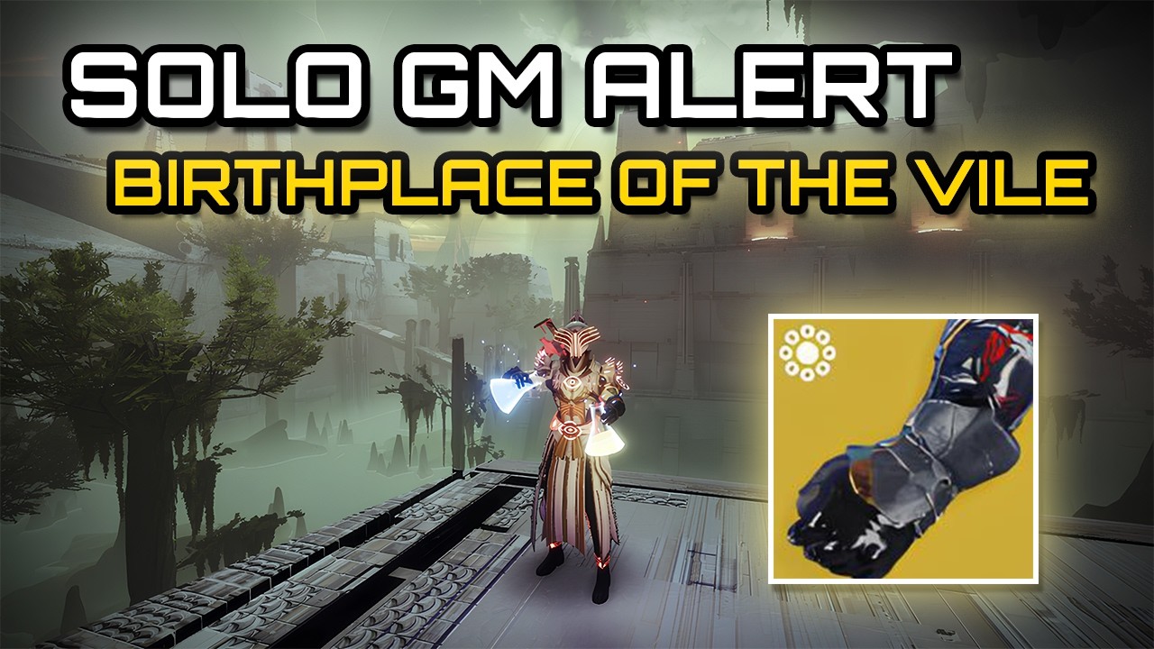 Solo Grandmaster Alert Birthplace of the Vile | Warlock Gateway Artist Gameplay - Destiny 2