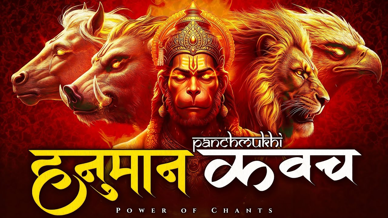Panchamukhi Hanuman Raksha Kavach | पंचमुखी हनुमान रक्षा कवच | Panchmukhi Kavach Stotra with Lyrics