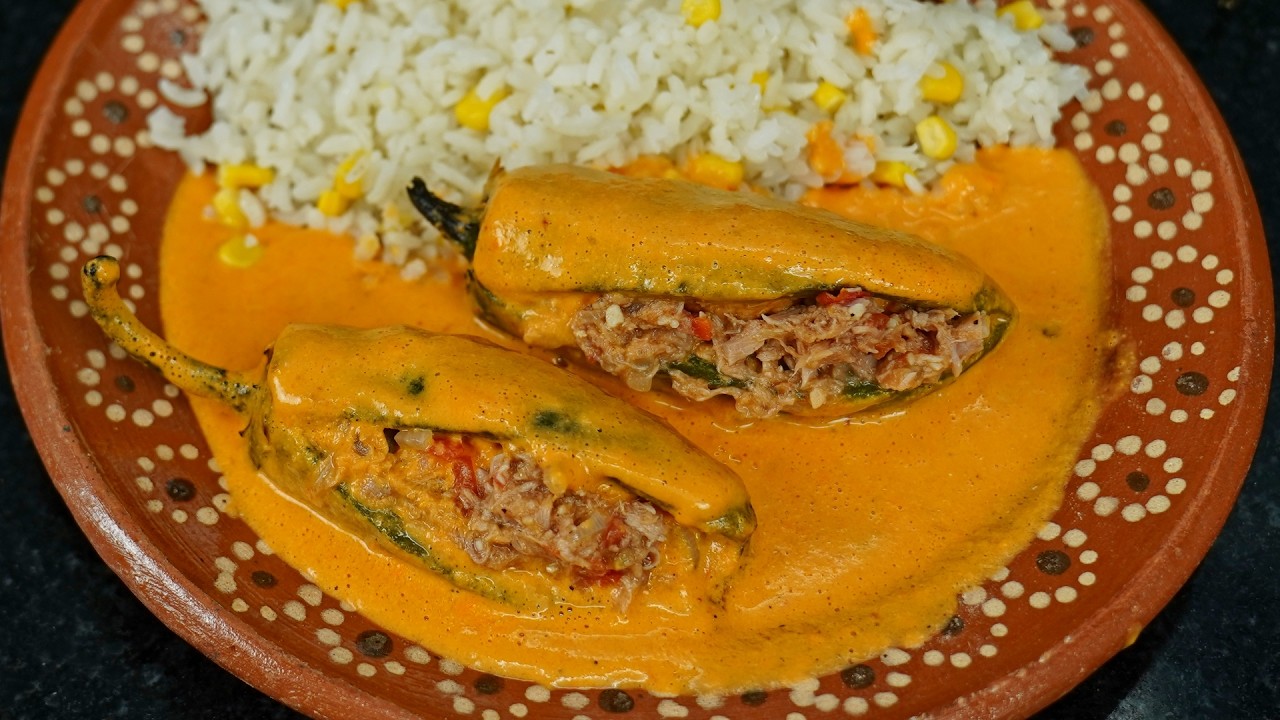 Receta Economica, Facil y Bien Sabrosa De Chiles Rellenos Para Cuaresma