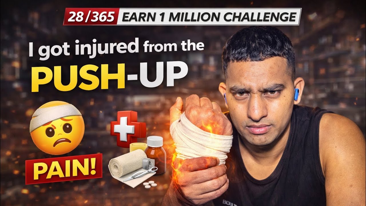 I got injured from the Push-up | 365 Days Challenge | Documeting Lifestyle | Tajib 