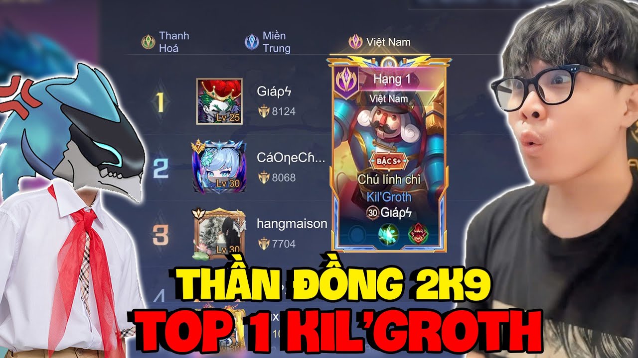 VUX THỬ THÁCH BẠN 2K9 TOP 1 KIL'GROTH VIỆT NAM 1 MẠNG 10K TRÊN RANK CHIẾN TƯỚNG BÙNG NỔ