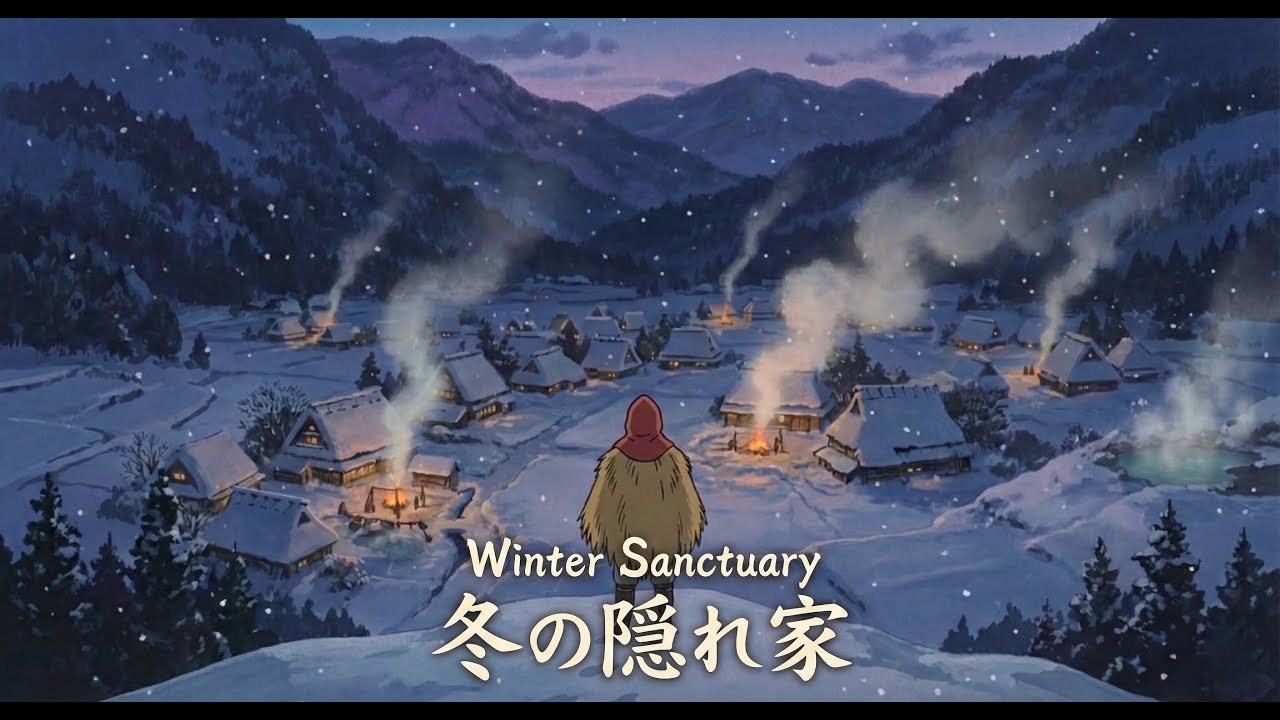 Winter Sanctuary - Relaxing Snow Ambience for Focus & Study | Hidden Warmth in the Cold | 冬の隠れ家