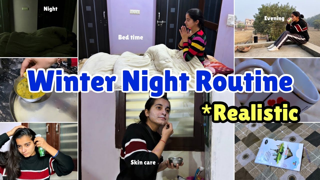 Winter Night Routine / Evening-Night Routine / Hair pure rosemary water