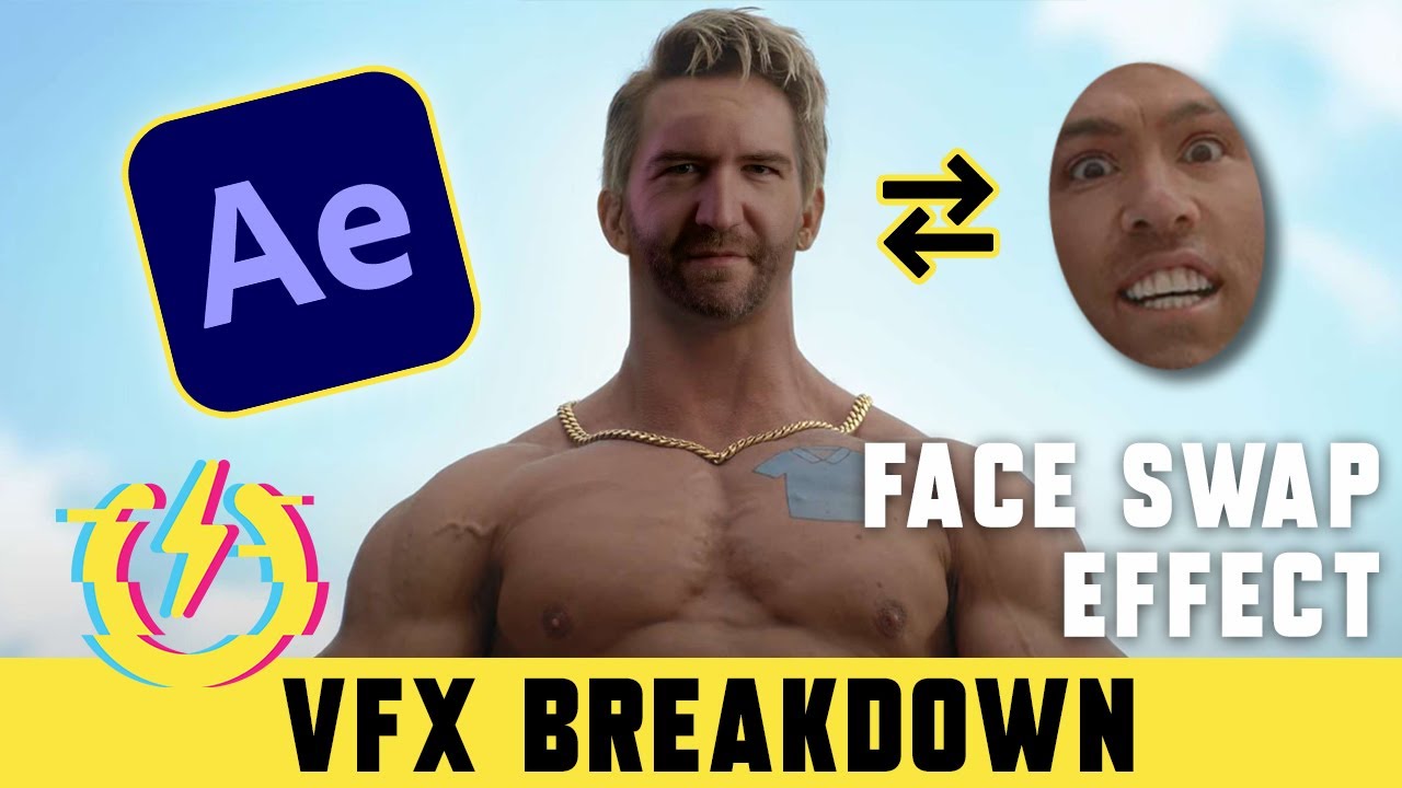 FACE SWAP EFFECT from FREE GUY (After Effects Tutorial)