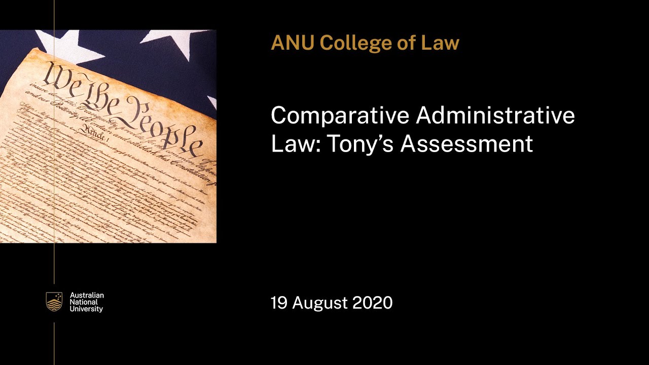 Comparative administrative law | Tony's assessment