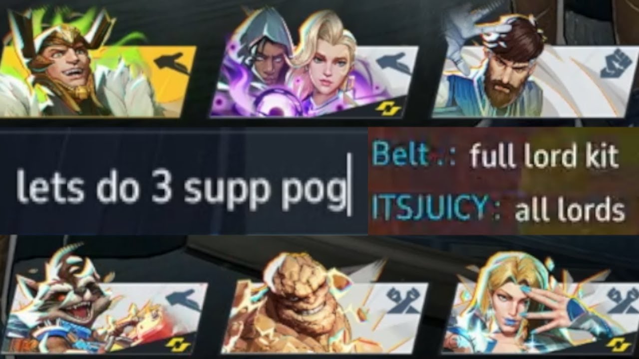 3 Supports (totally not DPSing)