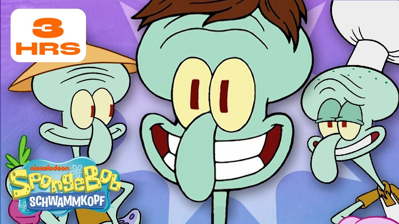 SpongeBob | 3 Stunden der BESTEN Momente von Thaddäus! | Spongebob Schwammkopf