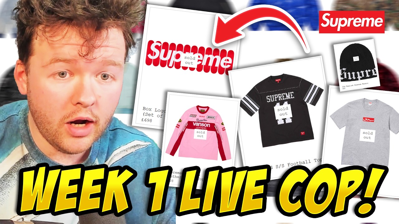I SPENT OVER $2000 ON SUPREME THIS WEEK! SUPREME SS26 WEEK 1 LIVE COP!