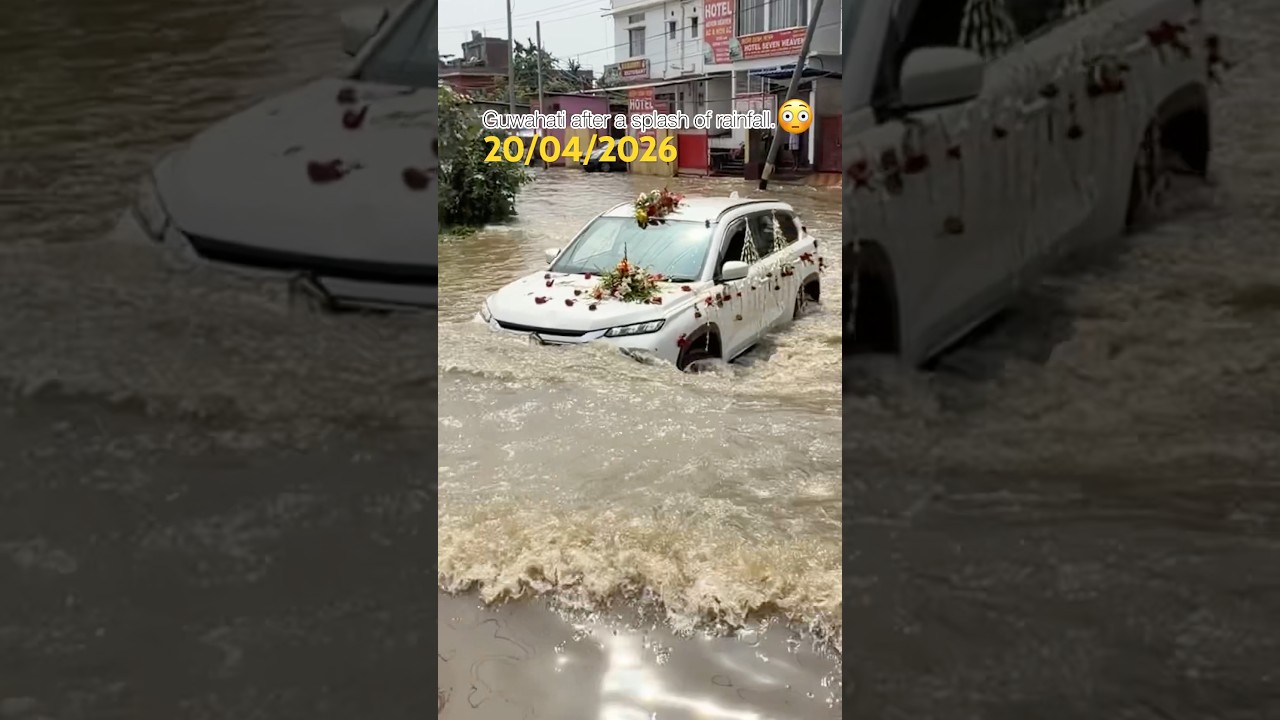 Guwahati after a splash of rainfall.😩 20/042026  #guwahati #guwahati_banpani