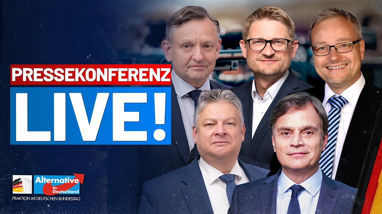 LIVE: Pressekonferenz der AfD-Fraktion - Diese Woche im Bundestag!