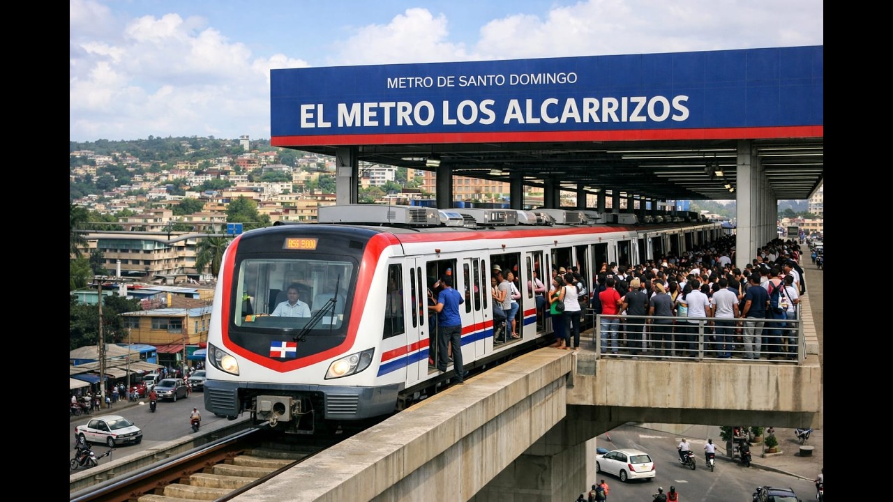 El Metro de Los Alcarrizos, ya está trasladando pasajeros