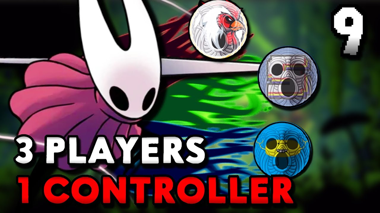 3 PLAYERS 1 CONTROLLER Silksong CHALLENGE! (Ft. @BarelyAlec & @SampleChample) || PART 9