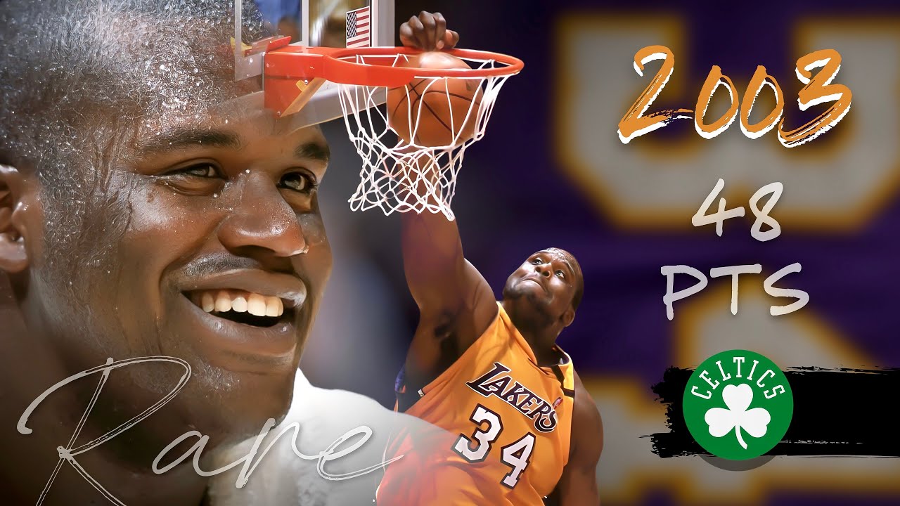 Shaquille O’Neal Bulldozes Over Boston with 48 Pts, 20 Reb & 12 Dunks | Full Highlights