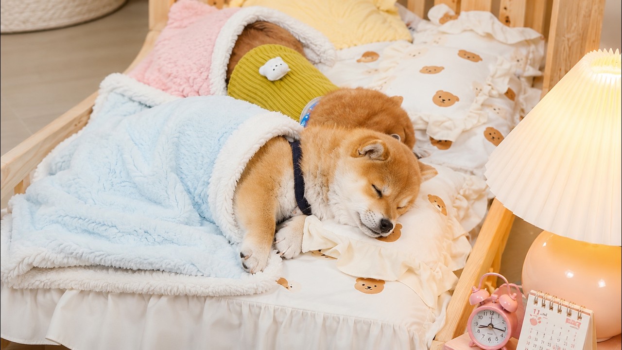 Sleeping Like a Baby 🐕💤 The Most Peaceful Shiba Inu You'll See Today  まるで赤ちゃんみたい&hellip;💤