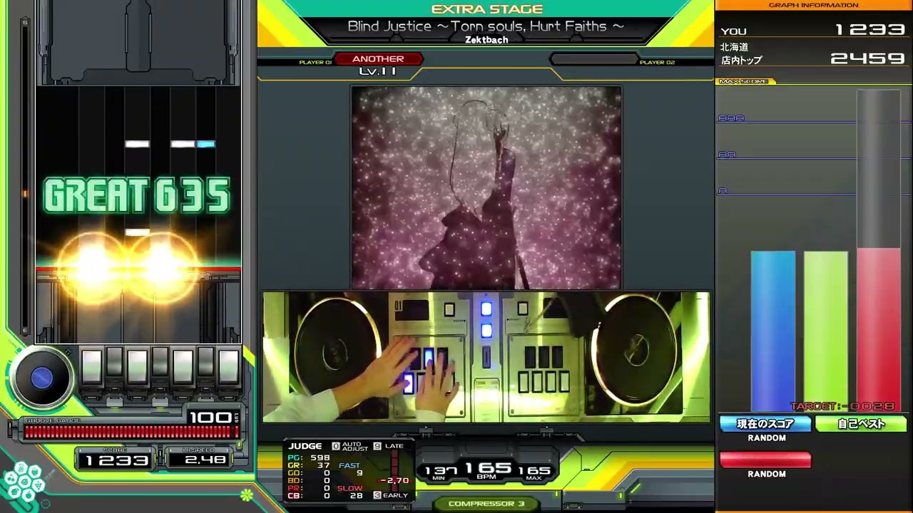 【beatmania IIDX】Blind Justice ～Torn souls, Hurt Faiths ～ / Zektbach Max-125 Fullcombo