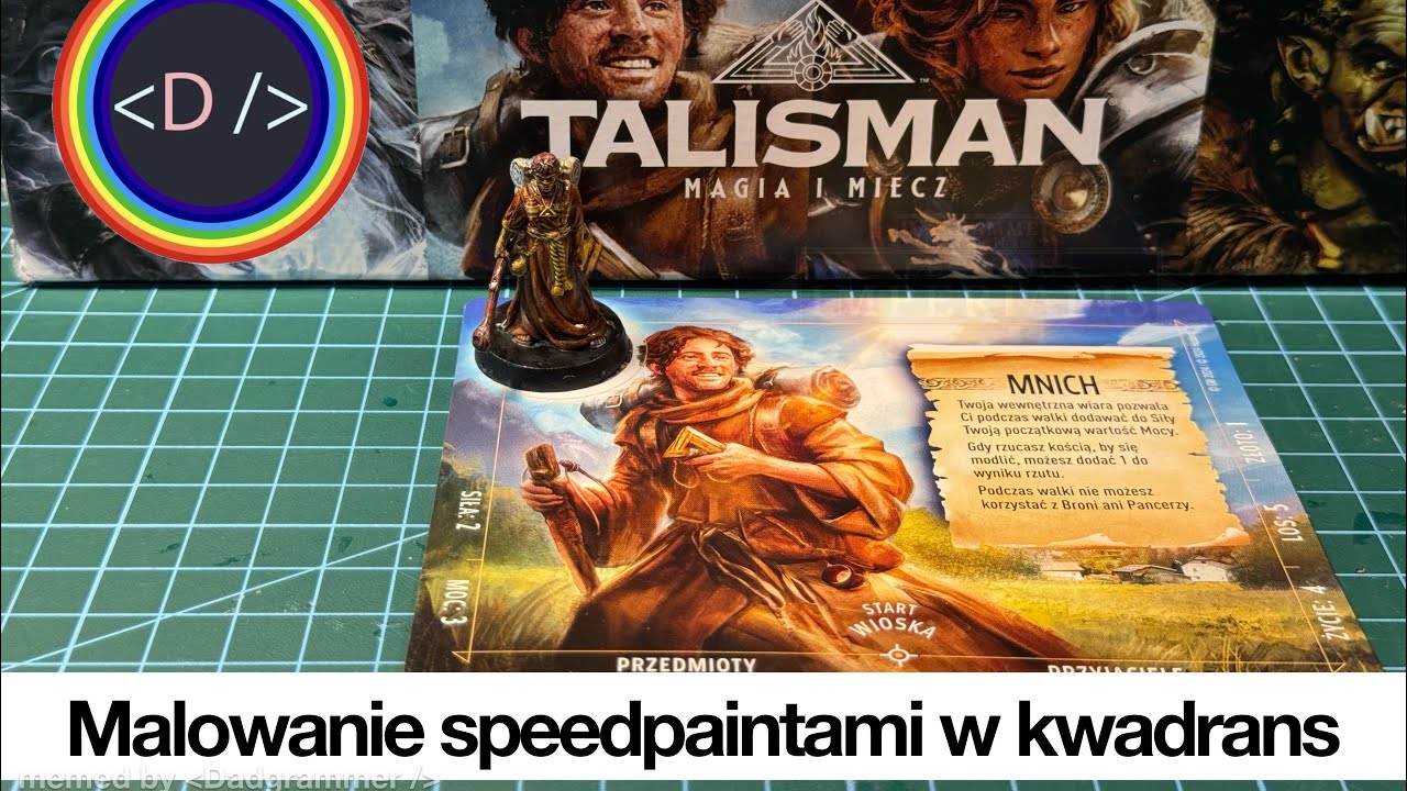 Malowanie speedpaintami, Mnich z Talisman Magia i Miecz w kwadrans