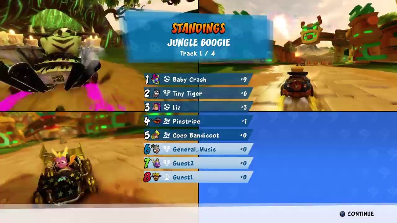 Crash team racing nitro fuelled 3player splitscreen