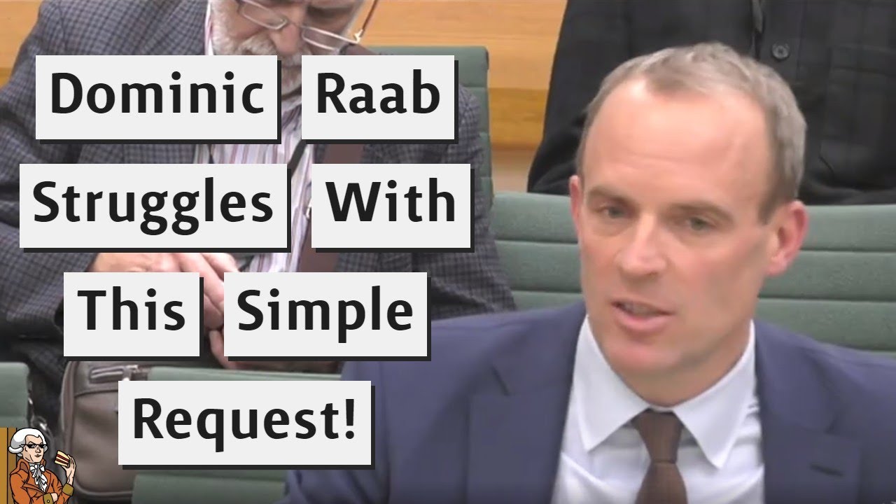 Dominic Raab Struggles To Find A Reason To Change Human Rights Act!