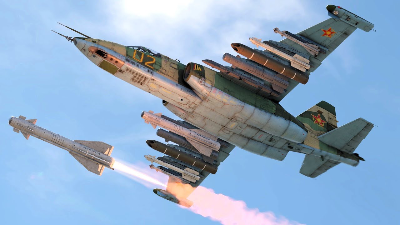 Su-25BM TV Guided Weapons CAS in Ground RB