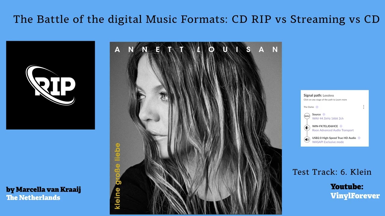 The Battle of the digital Music Formats: CD RIP vs Streaming vs CD
