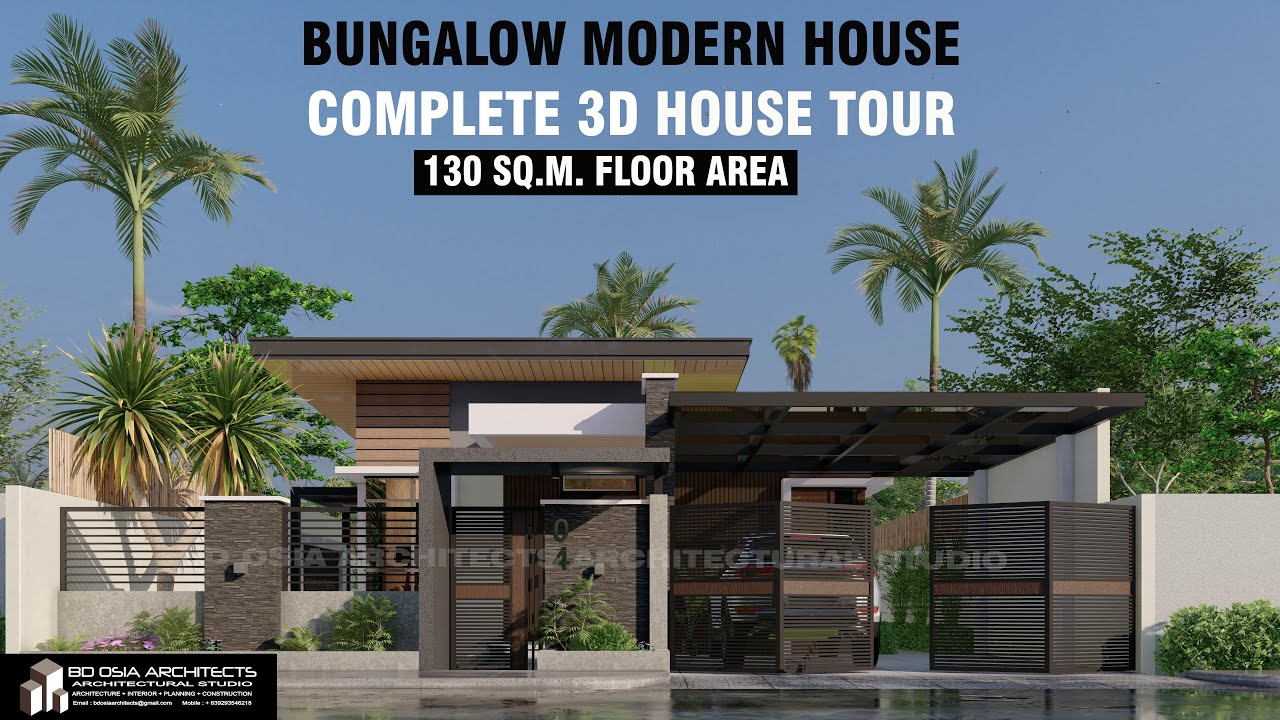 HOUSE DESIGN | MODERN HOUSE | Bungalow House (Full 3D House Walkthrough animation w/ voice over)