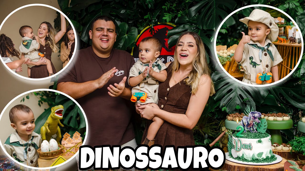 20 MINUTOS DA FESTA DO DAVI! 🦖❤️ *dinossauro*
