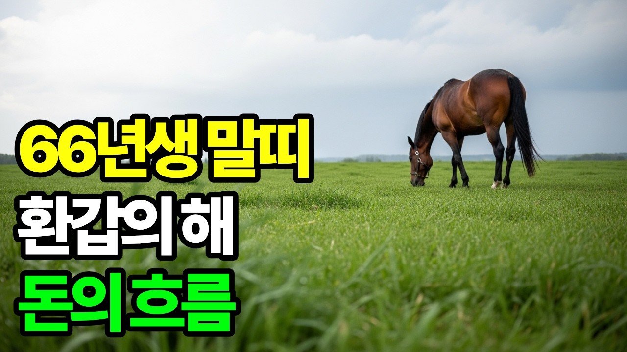 66년생 말띠 2026년운세, 재물운과 건강운 총정리.