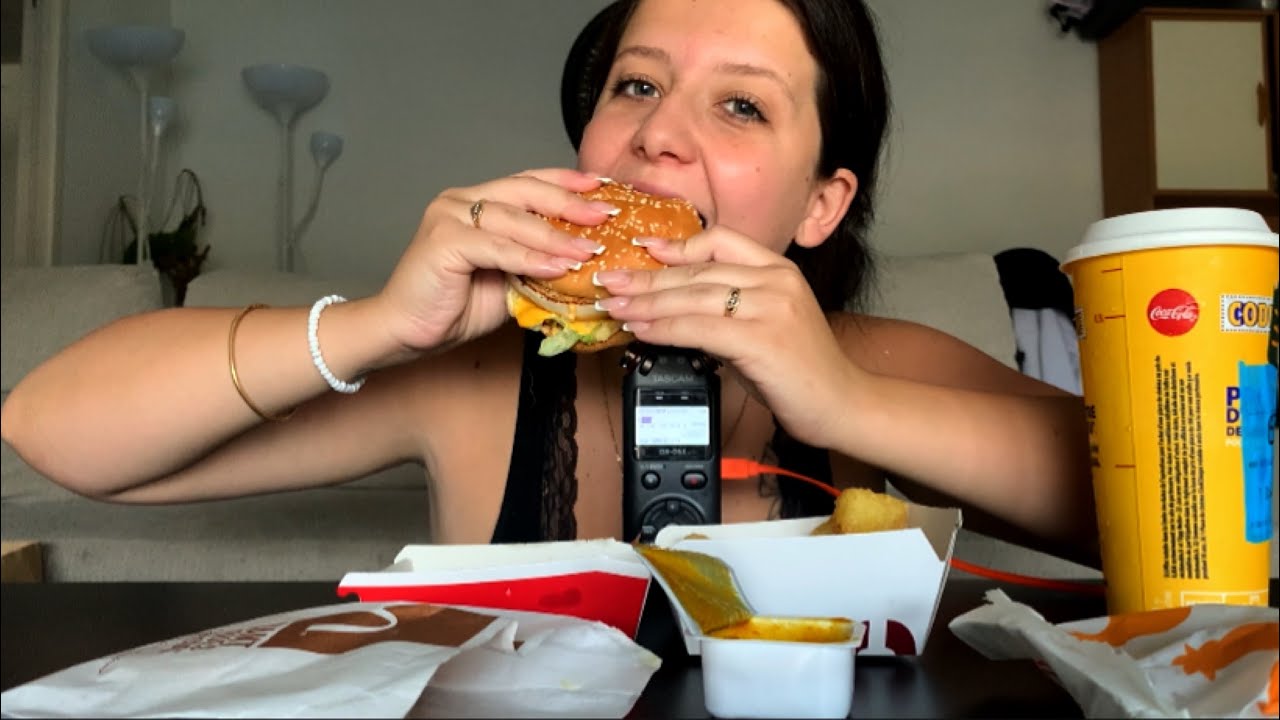 ASMR- Dégustations mc do 🍟🍔 (blabla)
