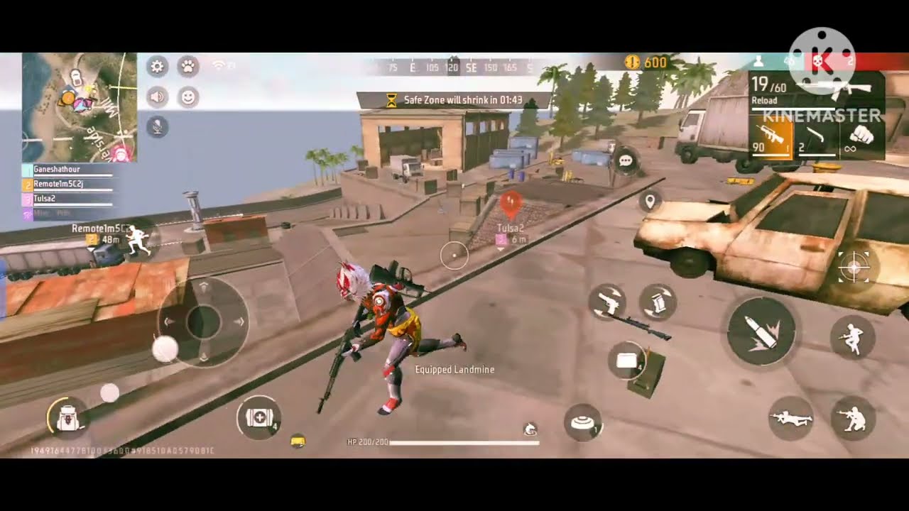 🥺✅ 1vs4 solo squad free fire india 💔🤔 6 kill and damage 