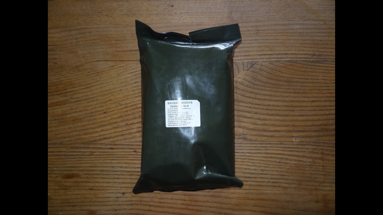 International Ration Review: Lithuanian Combat Ration Menu No.4