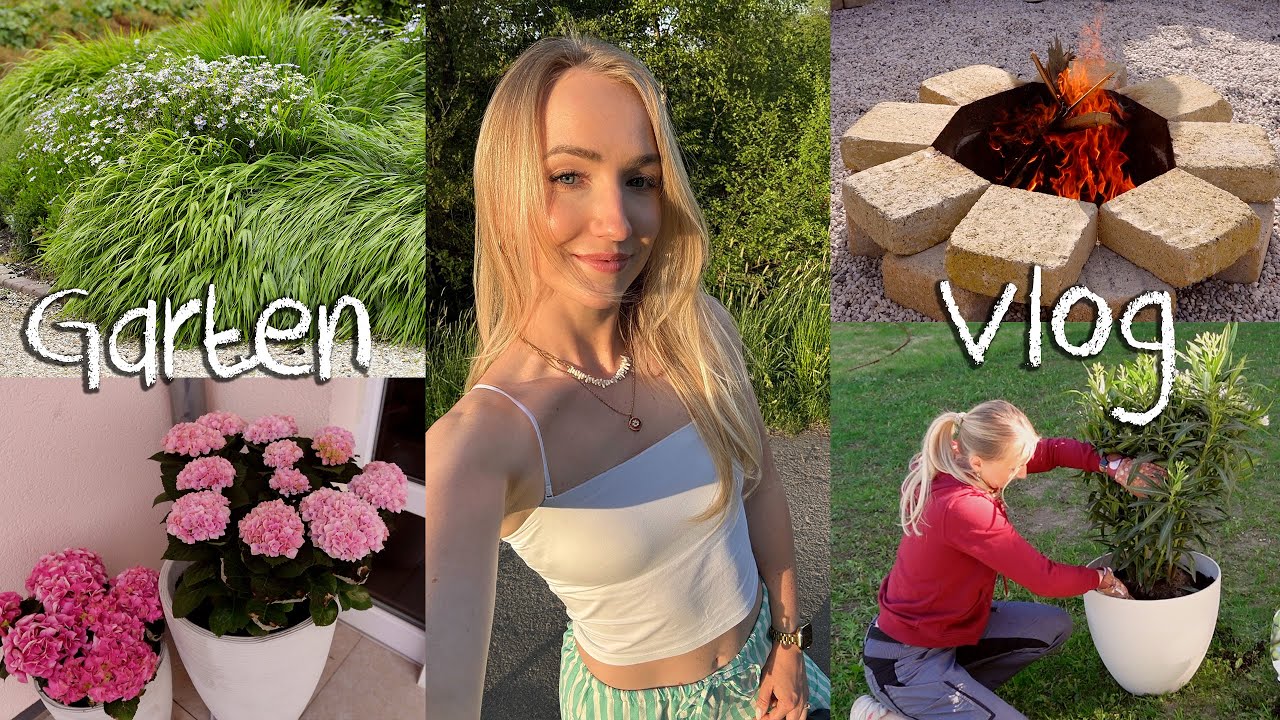 Unser Garten ist fertig! Entspannter Slow-Living Vlog - Gartenmöbel, Pflanzen & DIY Projekt