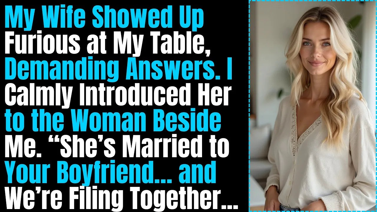 My Wife Showed Up Furious at My Table, Demanding Answers. I Introduced Her to the Woman Beside Me.