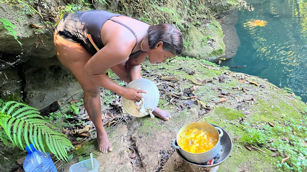 NATURAL SWIMMING POOL deep in the hills 🇯🇲| Delicious Jamaican Pumpkin Soup