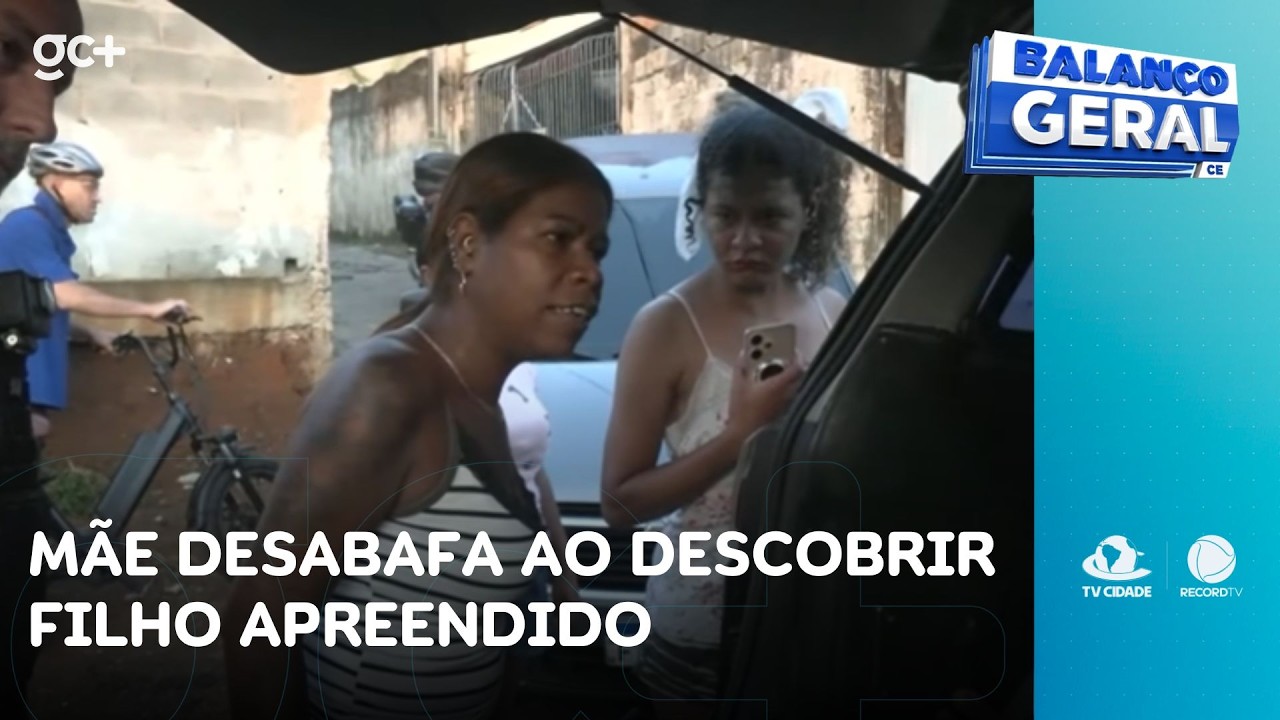 Mãe desabafa ao descobrir filho apreendido: 