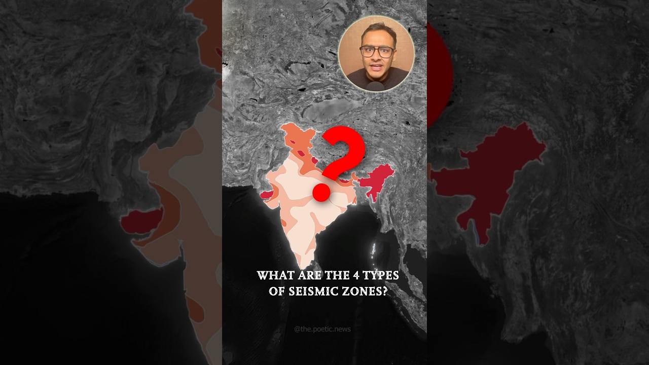 Earthquake zones of India ✅ Explained using map of India 💯 #earthquake #delhi