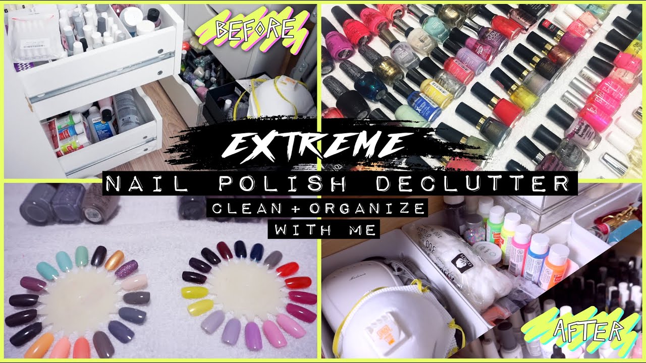 EXTREME NAIL POLISH DECLUTTER + ORGANIZATION | The Beauty Vault