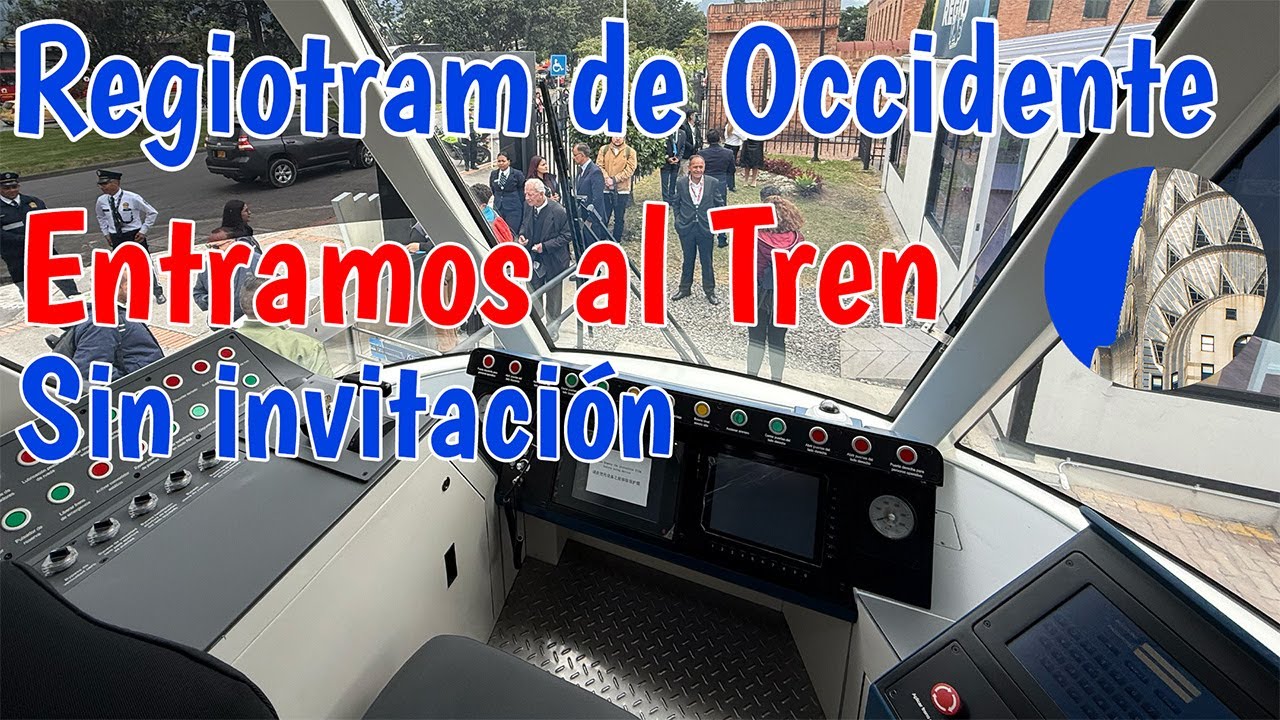 Regiotram de Occidente Entramos sin ser invitados al vagón escuela Cultura Regio con toda