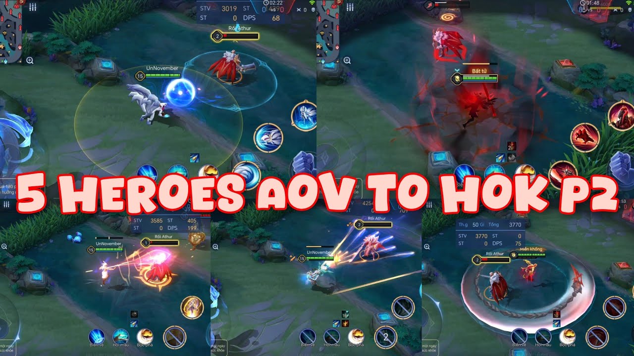 5 героев AOV переходят во второй этап HONOR OF KINGS | HONOR OF KINGS