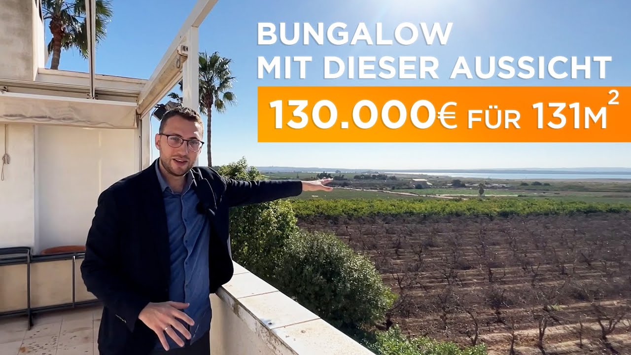 Haus in Spanien 🌊️🌴 Schöner Bungalow mit Aussicht und Poolbereich in El Moncayo Guardamar