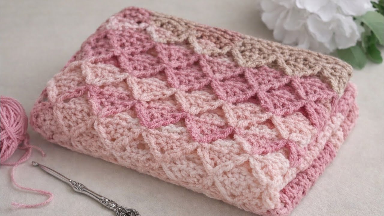 CROCHET PATTERN FOR BEGİNNERS 🥰 STEP BY STEP #crochet #diy #örgü #art #yarn #stitch 