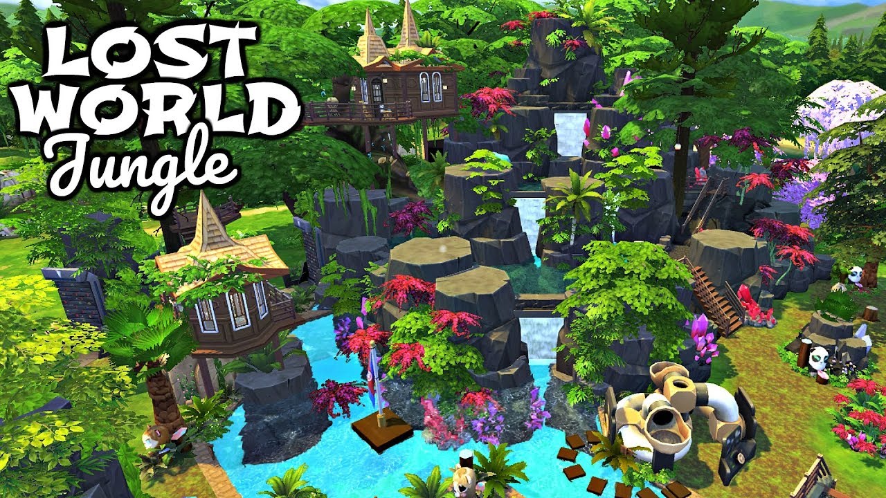 The Sims 4 | LOST WORLD JUNGLE w/ Simarchy | Speed Build