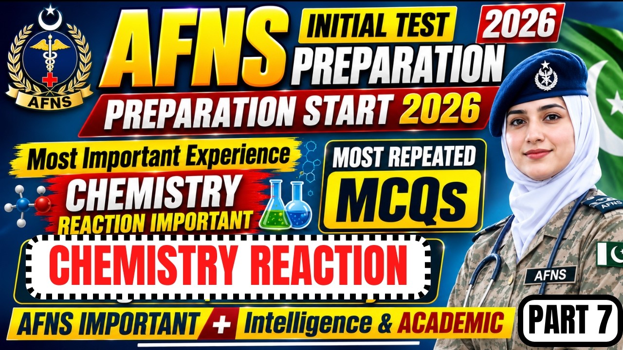 AFNS Test Preparation 2026 | AFNS Past Papers & Most Repeated MCQs | Academic & Intelligence Test |
